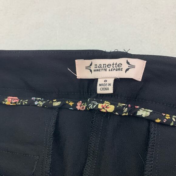 Nanette Lepore Black Womens Slacks Size 8 - Picture 6 of 6